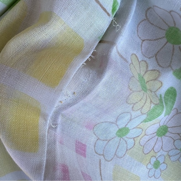 VTG Cannon Monticello Floral Patchwork Gingham 3-Piece Pillowcase Set 70s Cutter - Picture 8 of 9